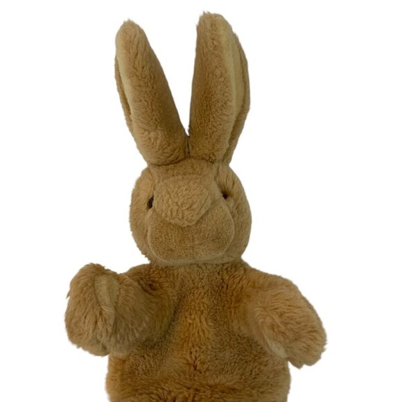 Vintage Gund 1993 Bunny Rabbit Plush Hand Puppet Toy Beige Learning Pretend Play - Picture 2 of 7